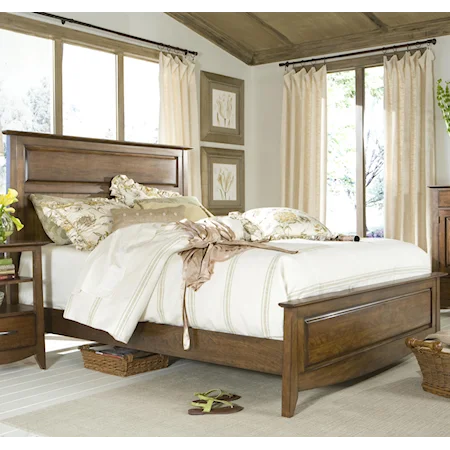 King Panel Bed w/ Tapered Feet